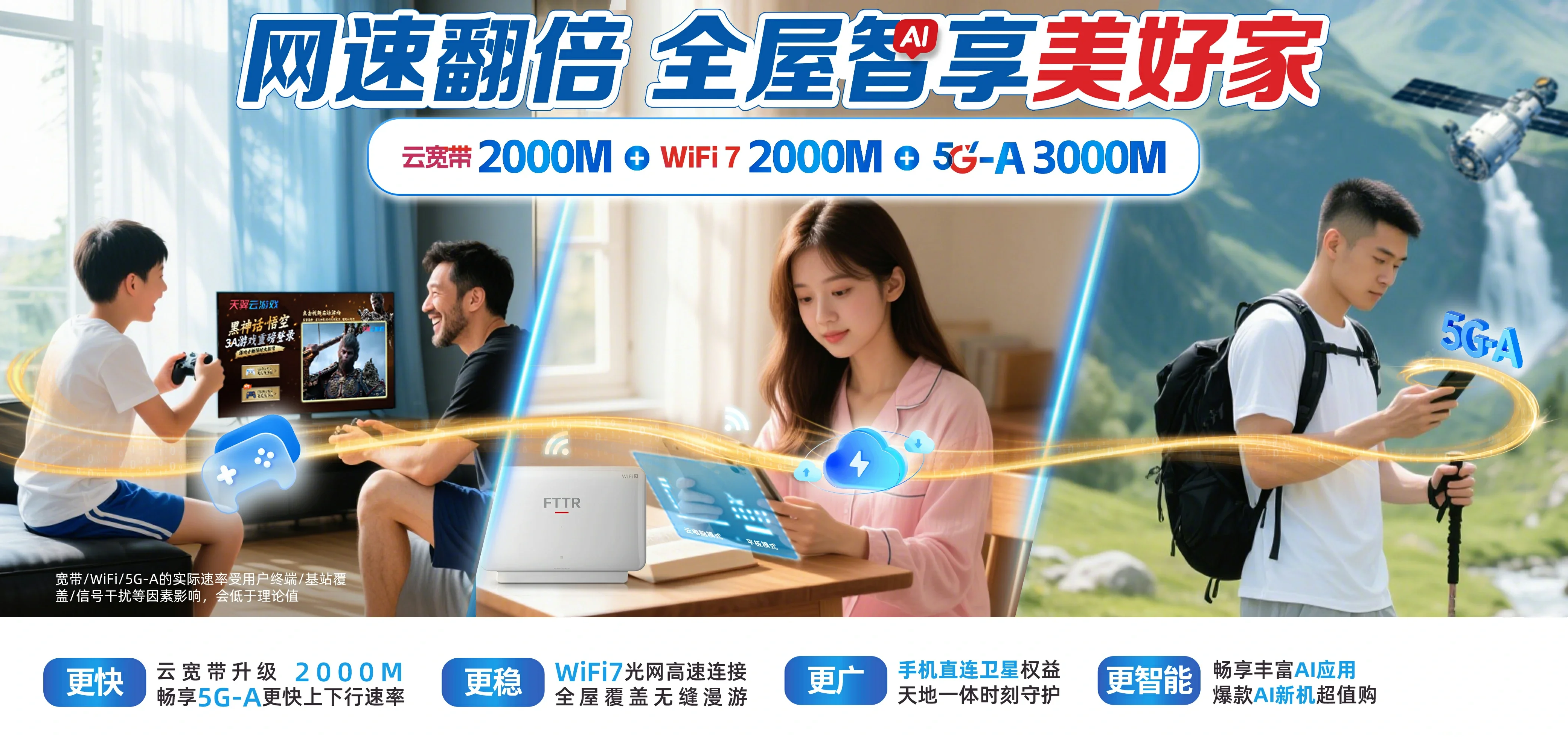 中国电信 汉台区电信宽带 宽带套餐